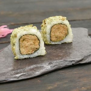 Salmon teriyaki with roasted pumpkin seeds 5 pieces